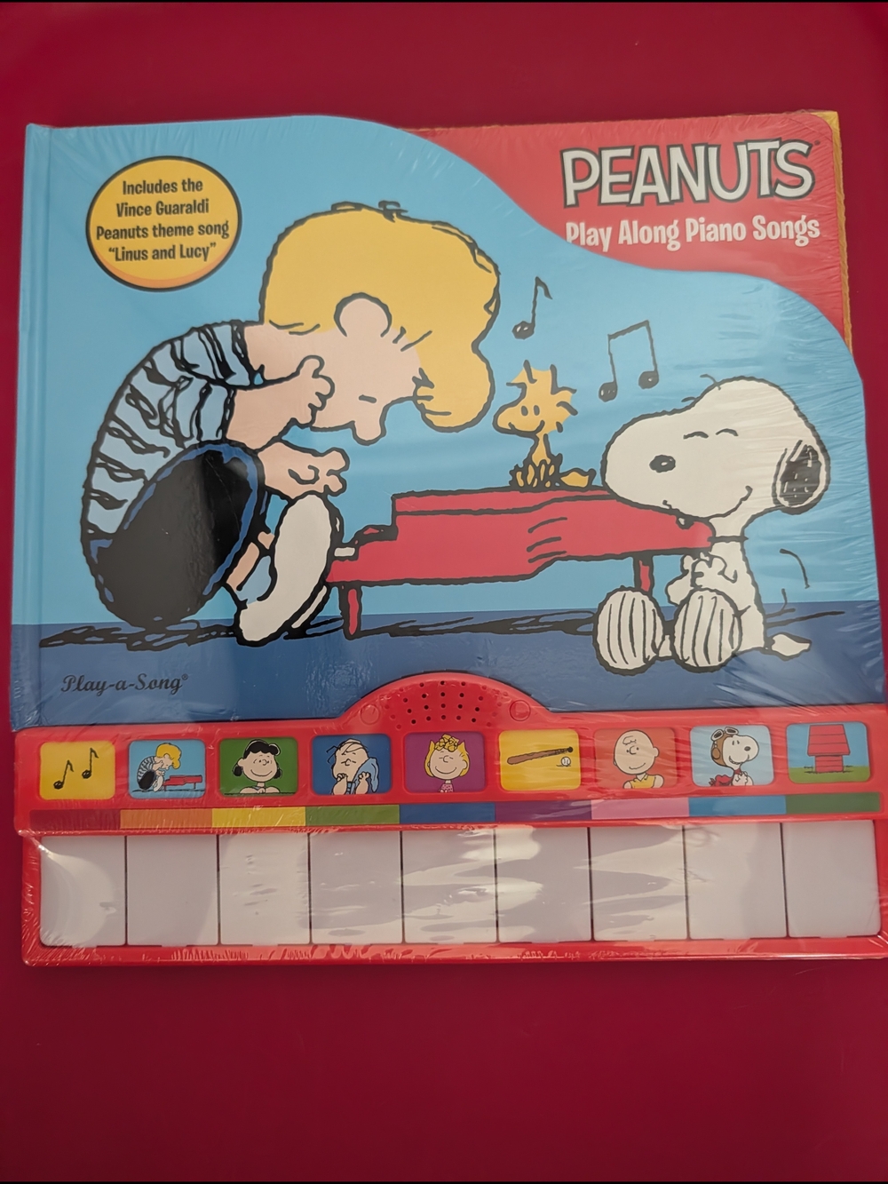 Peanuts Interactive Sound Book Play Along Piano Songs Rare New Linus Lucy Song